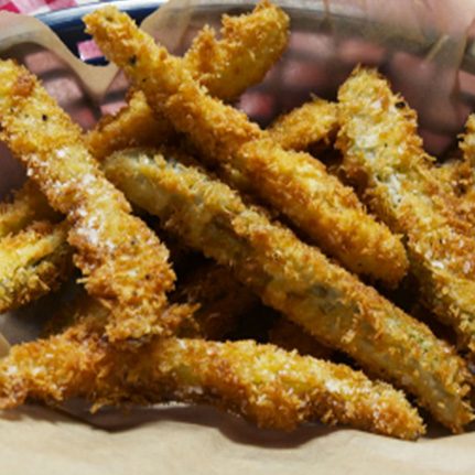 Basket Of Deep Fried Pickles